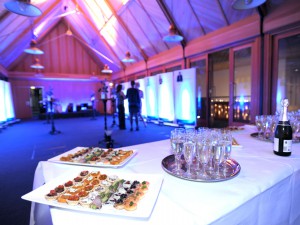 Drinks reception in the Kentish Barn